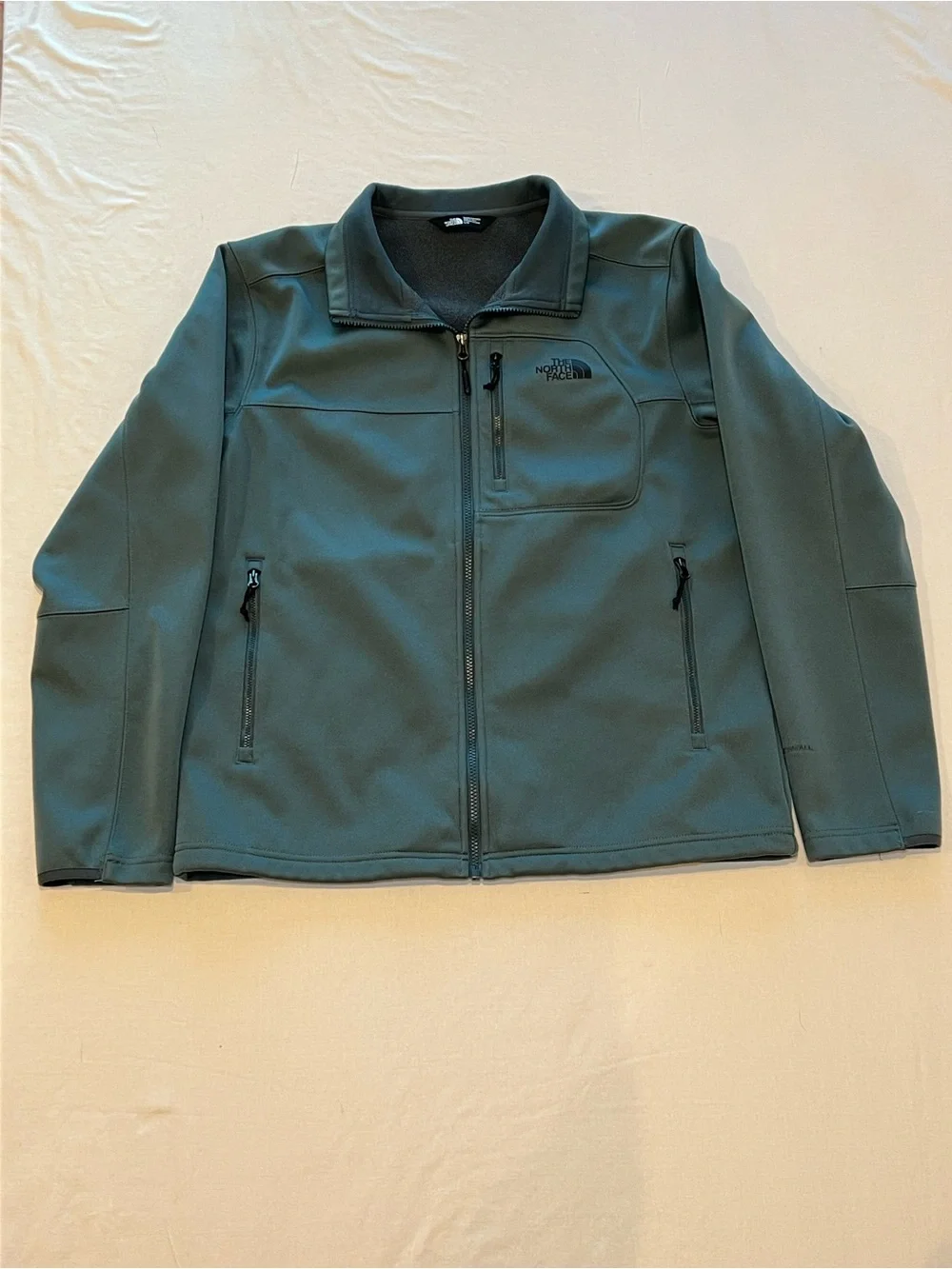 The North Face Men’s Softshell Full Zip Jacket Gray/Blue Size Large
